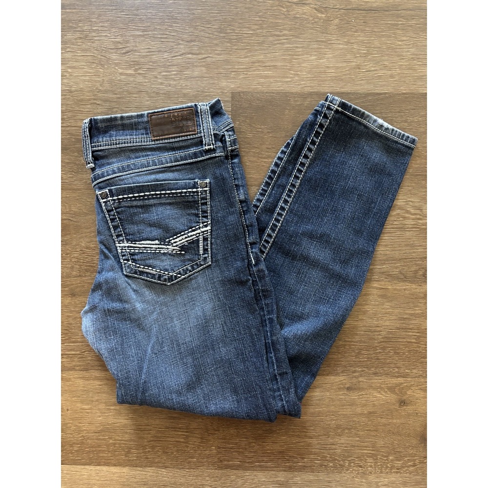 BKE Harper Straight Jeans‎ Womens 31 Fit 32X29 Blue Dark Wash Western